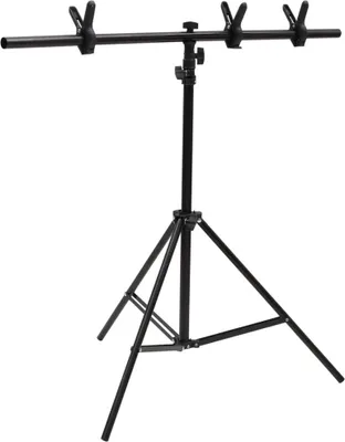 Immagine prodotto di Supporto per Sfondo a T Nero 91x60x(70-200) cm
