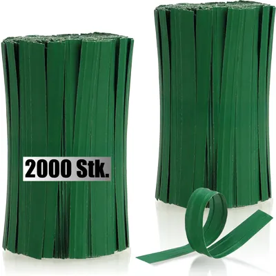 Produktbild von com-four® 2000x Papierbindestreifen - Bindedrähte mit 2-fach Drahtkern - 10 cm