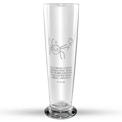 Produktbild von Mr. & Mrs. Panda Bierglas Spinne Agathe Motivation - Transparent - Geschenk, Bierbecher, Dankeschön, Glück, Glasbierglas, Trinkglas, Bier Glas, Liebe, Vertrauen