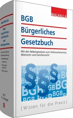 Produktbild von BGB - Bürgerliches Gesetzbuch Ausgabe 2017