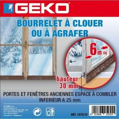 Produktbild von Geko Nagelkeil 6mx30mm weiß - Geko