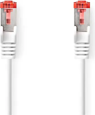 Zdjęcie produktu dla Nedis CCGP85221WT10, 1 m, Cat6, S/FTP (S-STP), RJ-45, RJ-45, Biały