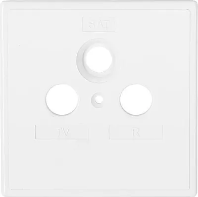 Produktbild von Axing SZU 2-00, Weiß, konventionell, SAT + TV + Radio, 80 mm, 80 mm, 1 Stück(e)