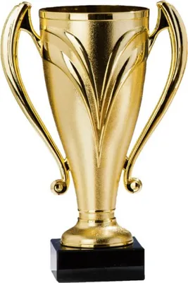 Produktbild von Pokal gold aus Kunststoff mit Marmorsockel Pokalgröße - 17 cm