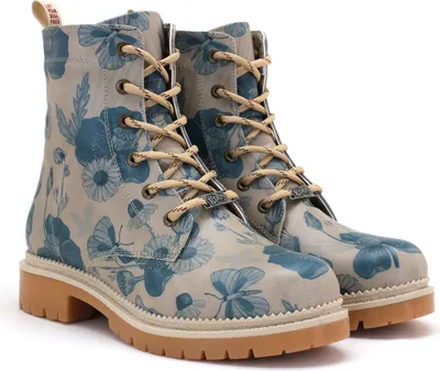 Produktbild von Damenschuhe Goby Stiefeletten NJR160 mit blauen Blumen 37