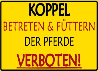 Produktbild von vianmo Holzschild 30x40 cm Koppel Betreten verboten