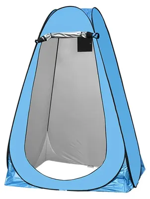 Immagine prodotto di Tenda da doccia per esterni, impermeabile, con protezione UV, colore blu