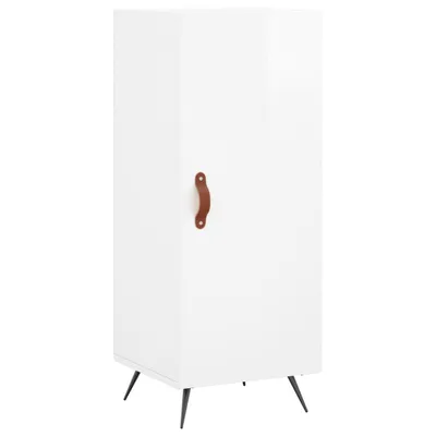 Produktbild von Sideboard Hochglanz-Weiß 34,5x34x90 cm Holzwerkstoff