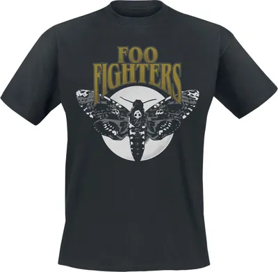 Produktbild von Foo Fighters T-Shirt Herren Hawk Moth schwarz Band-Merch, Bands 100% Baumwolle L