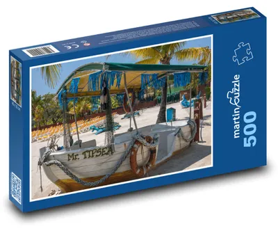 Produktbild von Puzzle 500 Strandausflugsboot - martinpuzzle