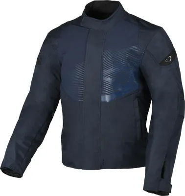 Immagine prodotto di Giacca da moto impermeabile in tessuto Macna Dromico, blu scuro, M