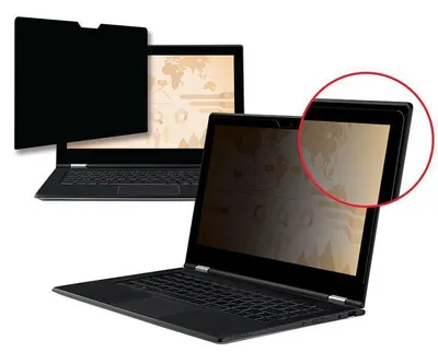 Imagen del producto de Filtro antirreflejos 3M para portátiles de 15,6 pulgadas con pantalla de gran formato y diseño sin bordes – Filtro de privacidad para portátiles – Pantalla de gran formato de 39,6 cm (15,6 pulgadas)