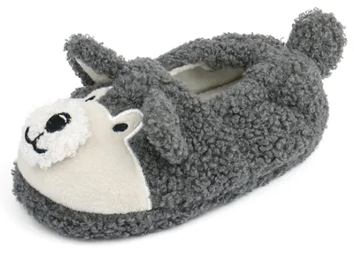 Produktbild von LACOFIA Kleinkind Plüsch Hausschuhe Kinder Mädchen Tiere Pantoffeln rutschfeste
