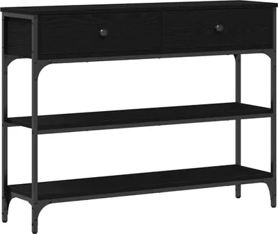 Immagine prodotto di vidaXL Tavolino con ripiano in rovere nero 100 x 25 x 75 cm