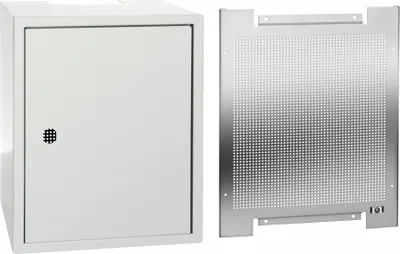 Image de Boîtier verrouillable TELEVES + plaque de montage + clé 300 x 400 x 200 mm MPTGH34