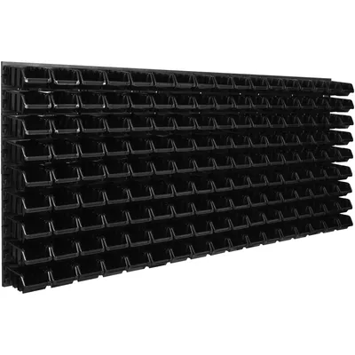 Obrázek produktu pro Nástěnný panel na nářadí 173,4 x 78 cm s 153  ks. Krabice závěsný Černé Boxy Skladovací systém