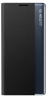 Immagine prodotto di Nuova custodia Sleep con patta e supporto per Samsung Galaxy S25 Edge - Nero