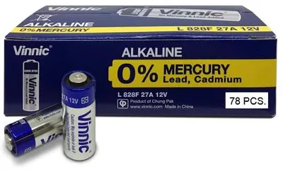 Image de Vinnic Box 78, lot de batteries 27A/L828F, alcalines, 12 V