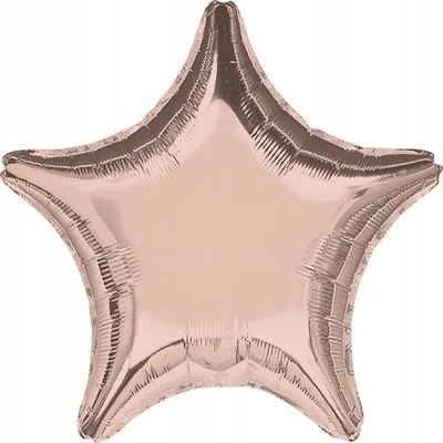 Image de Ballon étoile rose doré 45cm