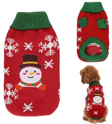 Warme gestrickte Kleidung für Hunde