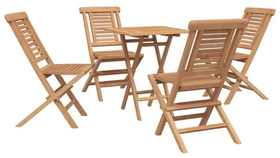 Imagen del producto de vidaXL Juego de jardín, 3 piezas, color marrón, madera de teca maciza