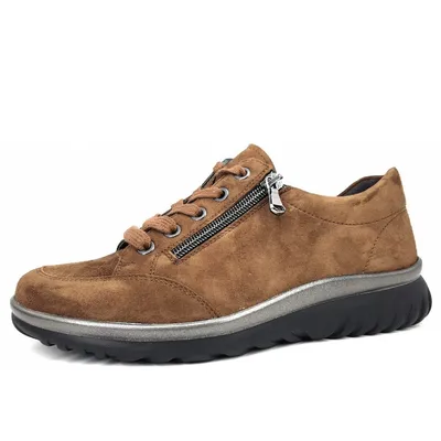 Zdjęcie produktu dla Semler Lena buty damskie sznurowane buty sportowe sneakersy brązowe rekreacyjne, rozmiar buta:EUR 38.5 | UK 5.5