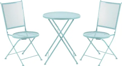 Image de Outsunny Set Bistro 3 pièces Garniture groupe de sièges pliable pour jardin balcon