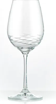 Produktbild von Weingläser Kristallglas Viola Stone klar geschliffen 350 ml 6er Set Bohemia Crystalex