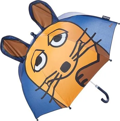 Produktbild von r bunter Regenschirm mit Namensschild