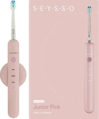 Produktbild von SEYSSO Junior Pink Schallzahnbürste für Kinder 7+ mit 3 Betriebsmodi