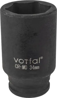 Produktbild von Kraft Schlagschraubernuss 1/2" Stecknuss Lang 34 mm 6-Kant CR-MO