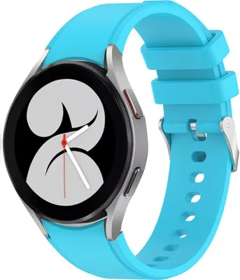 Produktbild von Strap-it Samsung Galaxy Watch 4 Silikonarmband - 40mm (Hellblau)