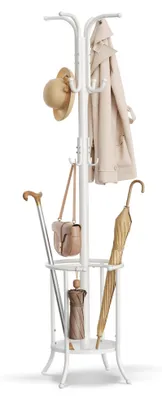 Produktbild von Kleiderständer mit Schirmständer - 12 Haken, Freistehend - RCR011W01