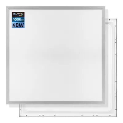 Produktbild von MasterLED LED Panel 60x60cm 40W 4000lm Neutralweiß 4000K, Deckenlampe Rasterleuchte für Büro, Milchig IP20 Slim