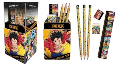 Obrázek produktu pro Držáky na tužky ve stylu One Piece s kancelářskými potřebami