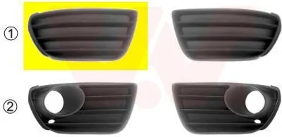 Produktbild von VAN WEZEL 1622592 Stoßstangen-Abdeckung Vorne Rechts für FIAT PUNTO (188)