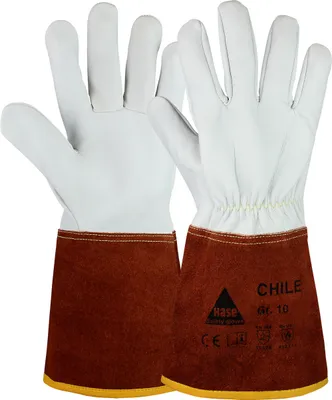 Produktbild von Hase Sicherheitshandschuhe Chile für Schweisser Größe 9, Schafsnappaleder 10 Stk