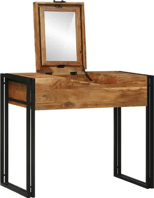 Produktbild von vidaXL Schlafzimmer-Frisiertische mit Speicher Braun Massivholz Akazie