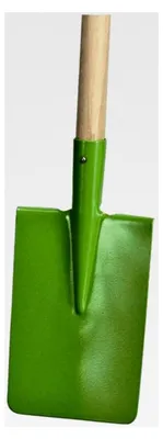 Produktbild von Kinderspaten 12 cm breit, Holzstiel 75 cm, farblich sortiert
