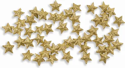 Produktbild von Riffelmacher Streudeko Sterne 1,5 cm 74026 | Gold - Weihnachten