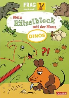 Produktbild von Frag doch mal ... die Maus: Mein Rätselblock mit der Maus - Dinos