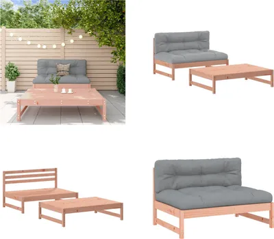 Produktbild von vidaXL 2 tlg. Garten Lounge Set mit Kissen Massivholz Douglasie - Garten Lounge Set - Garten Lounge Sets - Lounge Set - Outdoor Lounge Set