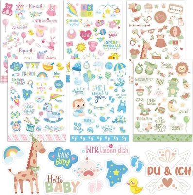 Zdjęcie produktu dla Album z naklejkami na zdjęcia dziecka prezent na baby shower dziewczynka chłopiec
