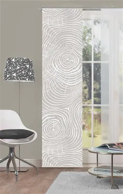 Produktbild von Home Wohnideen Schiebevorhang Dekostoff DigitaldruckMadera 1 teilig 245 x 60 cm Natur