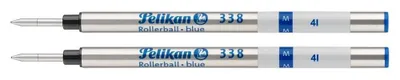 Produktbild von Pelikan 338 Kugelschreiber, Schreibstärke M, blau - Set mit 2 Stück