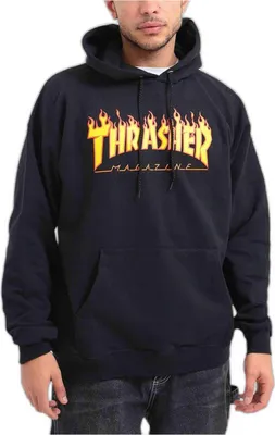 Produktbild von Thrasher Flame Logo Kapuzenpullover Schwarz S Mann Schwarz S