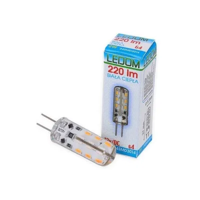 Produktbild von 10x G4 | LED Leuchtmittel | 2 Watt | 12V DC | 220 Lumen | Silikon | Stiftsockel | Stecklampe | Lampe | 3000K warmweiß