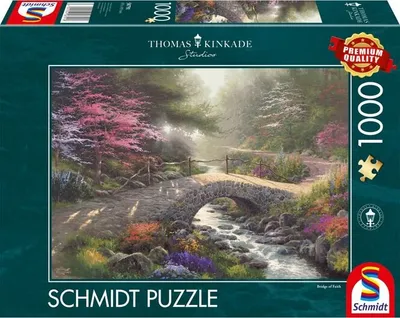 Produktbild von Puzzle - Thomas Kinkade - Bridge of Faith - 1000 Teile