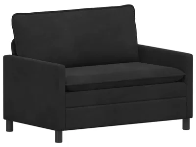 Image de Canapé vidaXL noir 126 x 81 x 87,5 cm en velours