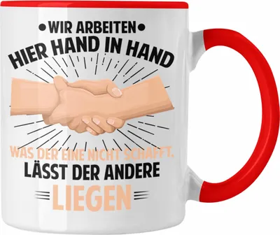 Produktbild von Trendation - Handwerker Tasse Geschenk Lustiger Spruch Heimwerker Geschenkidee KFZ Mechatroniker Geburtstag Weihnachten (Rot)
